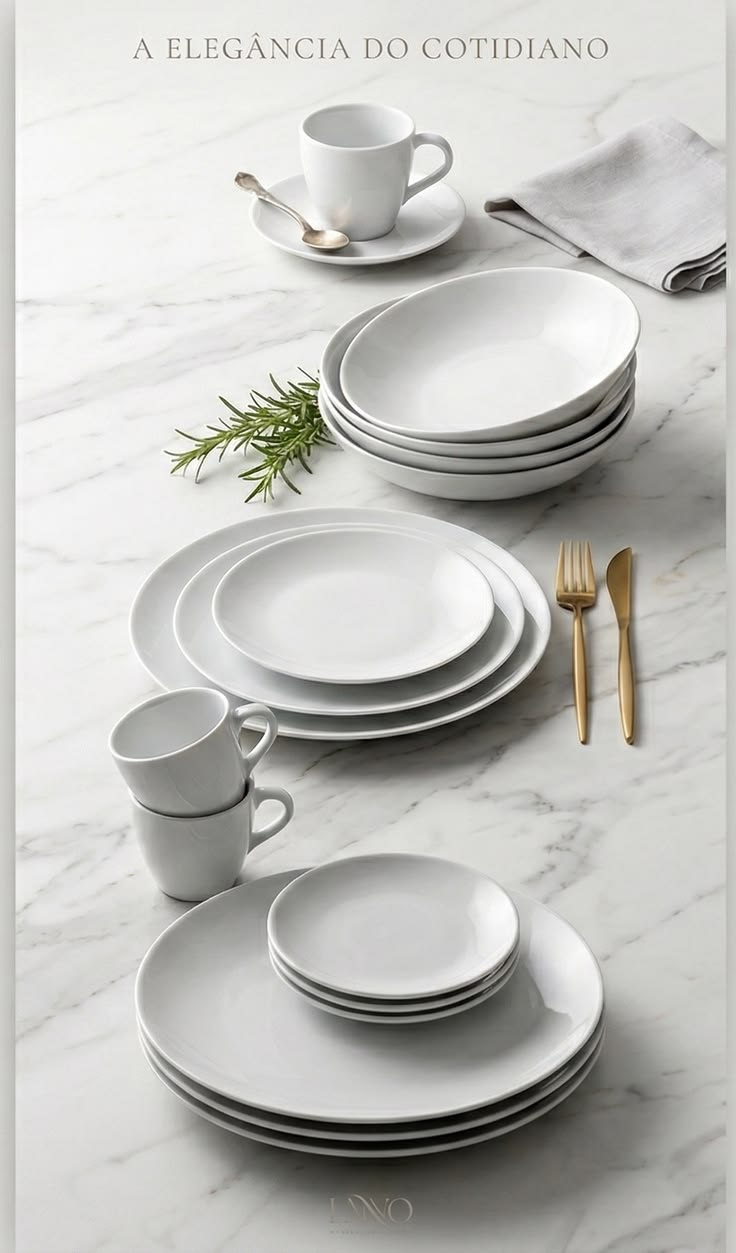Aparelho de jantar de porcelana (20 peças)